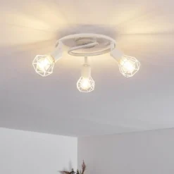 hofstein Plafonnier Baripada Blanc, 3 lumières