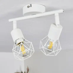 hofstein Plafonnier Baripada Blanc, 2 lumières