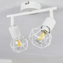 hofstein Plafonnier Baripada Blanc, 2 lumières