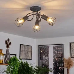 hofstein Plafonnier Baripada Gris, 3 lumières