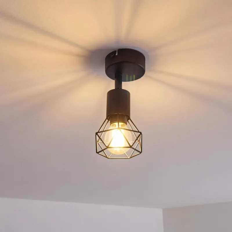 hofstein Plafonnier Baripada Noir, 1 lumière