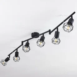 hofstein Plafonnier Baripada Noir, 6 lumières