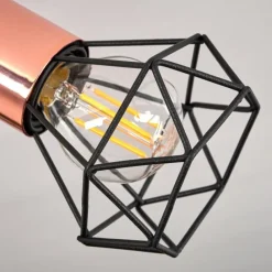 Lampes Vintages & Rétros-hofstein Plafonnier Baripada Noir, 3 lumières