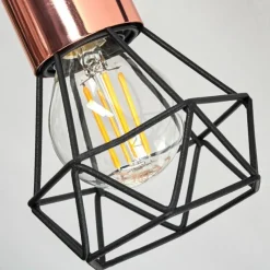 Lampes Vintages & Rétros-hofstein Plafonnier Baripada Noir, 2 lumières