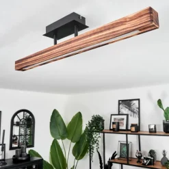 hofstein Plafonnier Barron LED Noir, 1 lumière