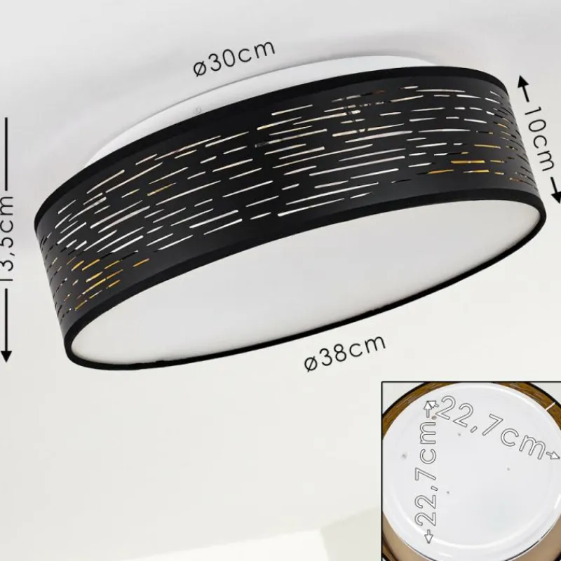 Lampes Dorées-hofstein Plafonnier Bathinda LED Blanc, 1 lumière