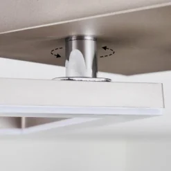 hofstein Plafonnier Batuna LED Nickel mat, 1 lumière