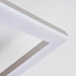 hofstein Plafonnier Batuna LED Nickel mat, 1 lumière