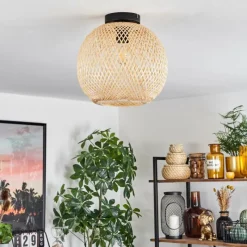 Lampes Vintages & Rétros-hofstein Plafonnier Bauro Écru, 1 lumière