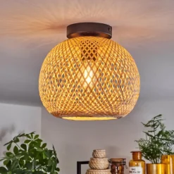 Style Boho-Chic-hofstein Plafonnier Bauro Écru, 1 lumière