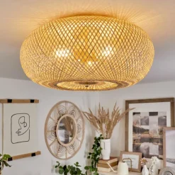 Style Boho-Chic-hofstein Plafonnier Bauro Laiton, 3 lumières