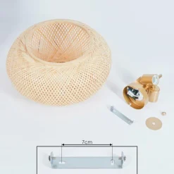 Style Boho-Chic-hofstein Plafonnier Bauro Laiton, 3 lumières