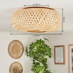 Luminaires Scandinaves-hofstein Plafonnier Bauro Laiton, 3 lumières