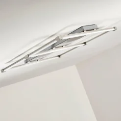 hofstein Plafonnier Beken LED Nickel mat, 1 lumière