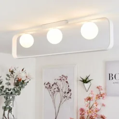 hofstein Plafonnier Beland Blanc, 3 lumières