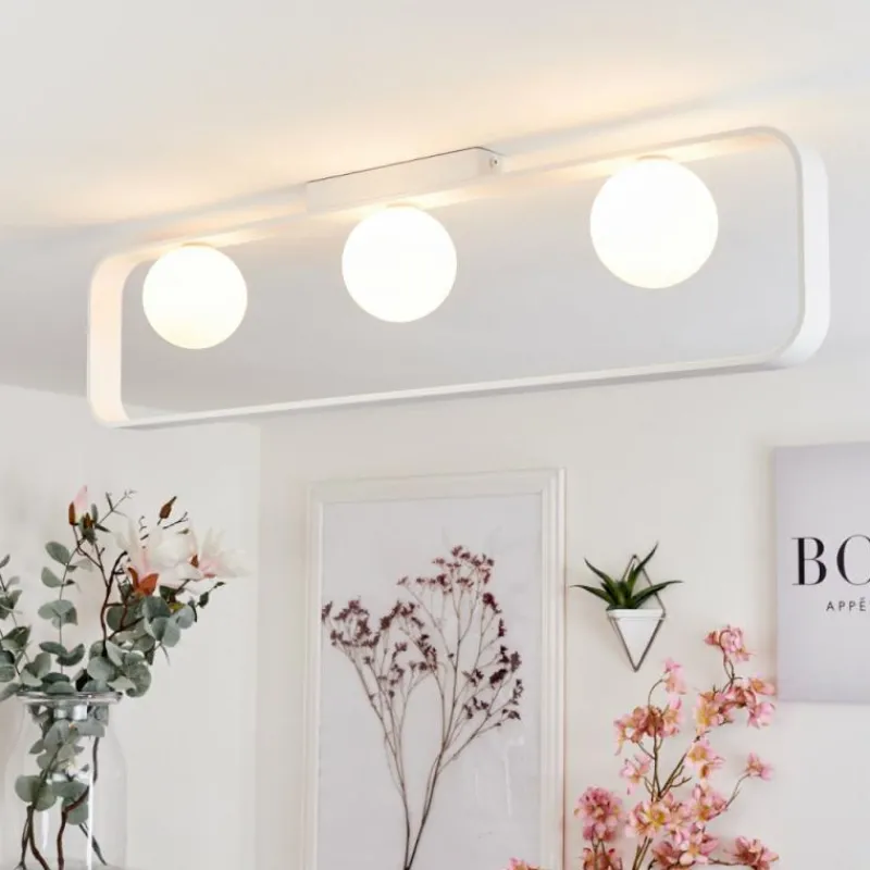 hofstein Plafonnier Beland Blanc, 3 lumières