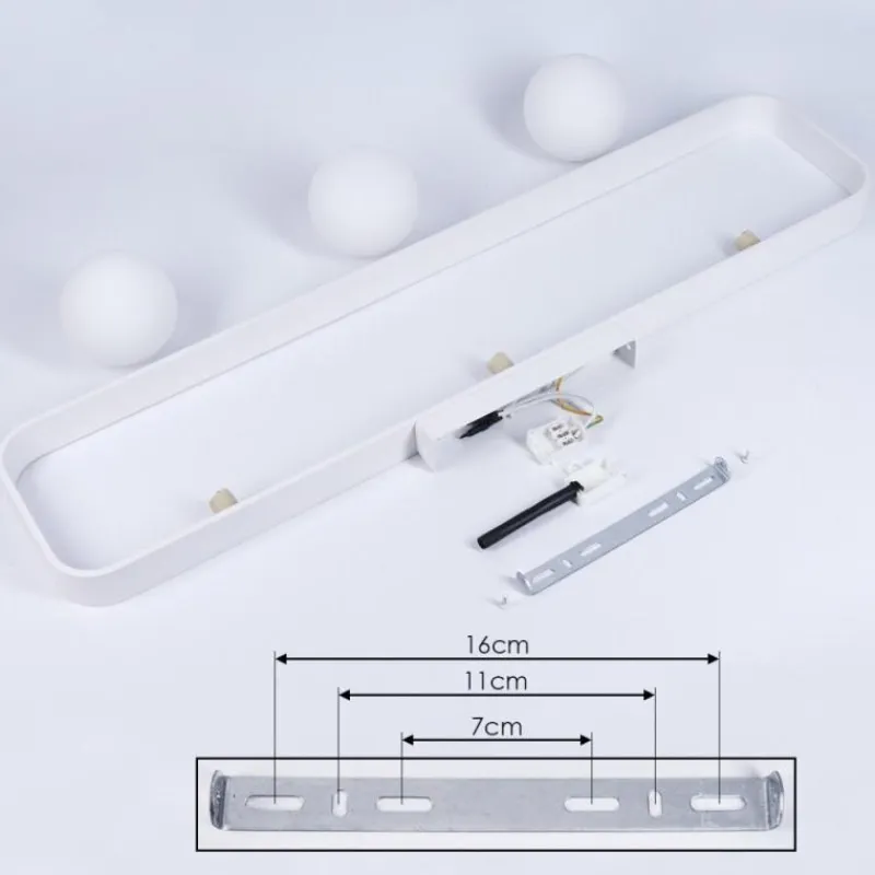 hofstein Plafonnier Beland Blanc, 3 lumières