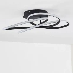 hofstein Plafonnier Belgorod LED Noir, 1 lumière