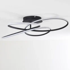 hofstein Plafonnier Belgorod LED Noir, Blanc, 1 lumière, Télécommandes