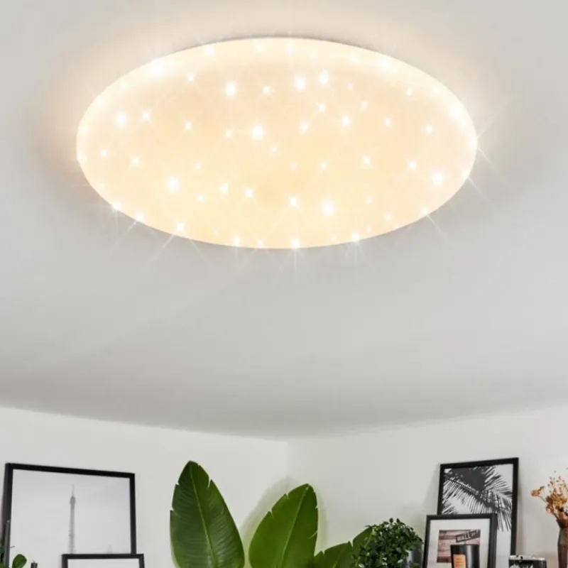 hofstein Plafonnier Benifla LED Blanc, 1 lumière, Télécommandes