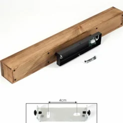 Lampes Industrielles-hofstein Plafonnier Berat Brun, Noir, 4 lumières