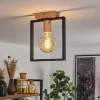 Lampes Industrielles-hofstein Plafonnier Bergo Couleur bois, Écru, Noir, 1 lumière