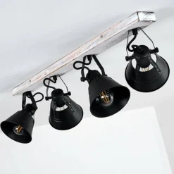 Lampes Dorées-hofstein Plafonnier Berkeley Or, Blanc, 4 lumières