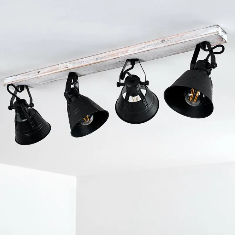 Lampes Dorées-hofstein Plafonnier Berkeley Or, Blanc, 4 lumières