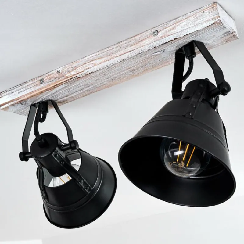 Lampes Dorées-hofstein Plafonnier Berkeley Or, Blanc, 2 lumières