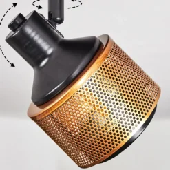 Lampes Dorées-hofstein Plafonnier Betania Noir, 4 lumières