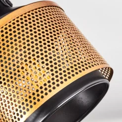 Lampes Dorées-hofstein Plafonnier Betania Noir, 4 lumières