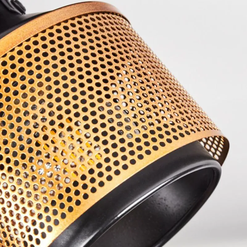 Lampes Dorées-hofstein Plafonnier Betania Noir, 4 lumières