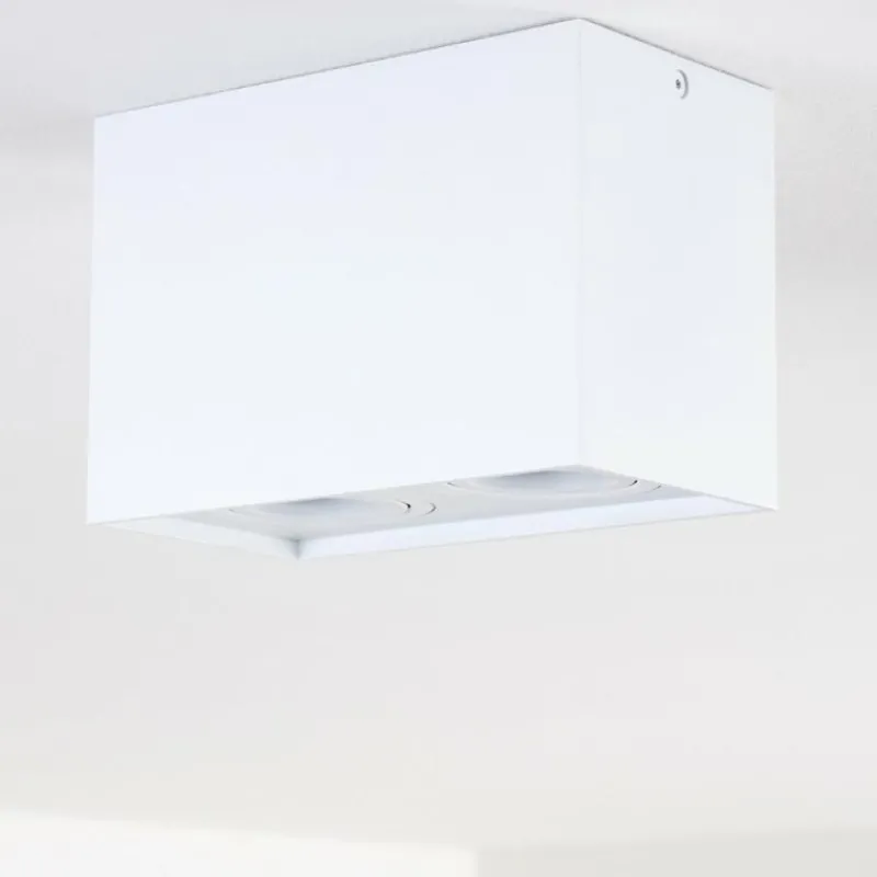 hofstein Plafonnier Betsie Blanc, 2 lumières