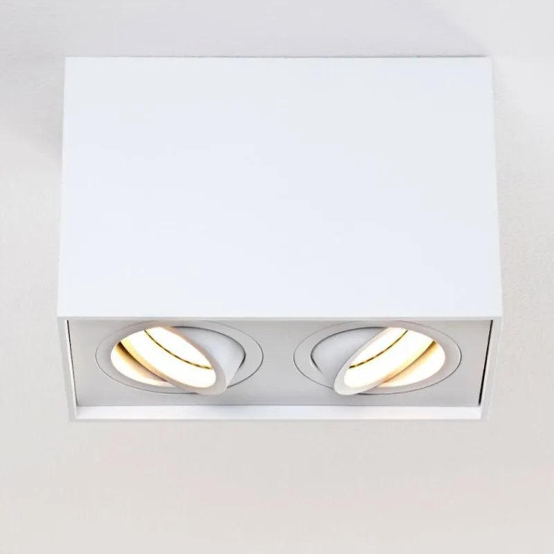 hofstein Plafonnier Betsie Blanc, 2 lumières