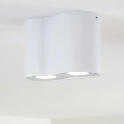 hofstein Plafonnier Betsie Blanc, 2 lumières