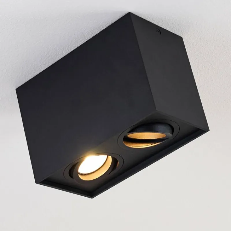 hofstein Plafonnier Betsie Noir, 2 lumières* Plafonniers