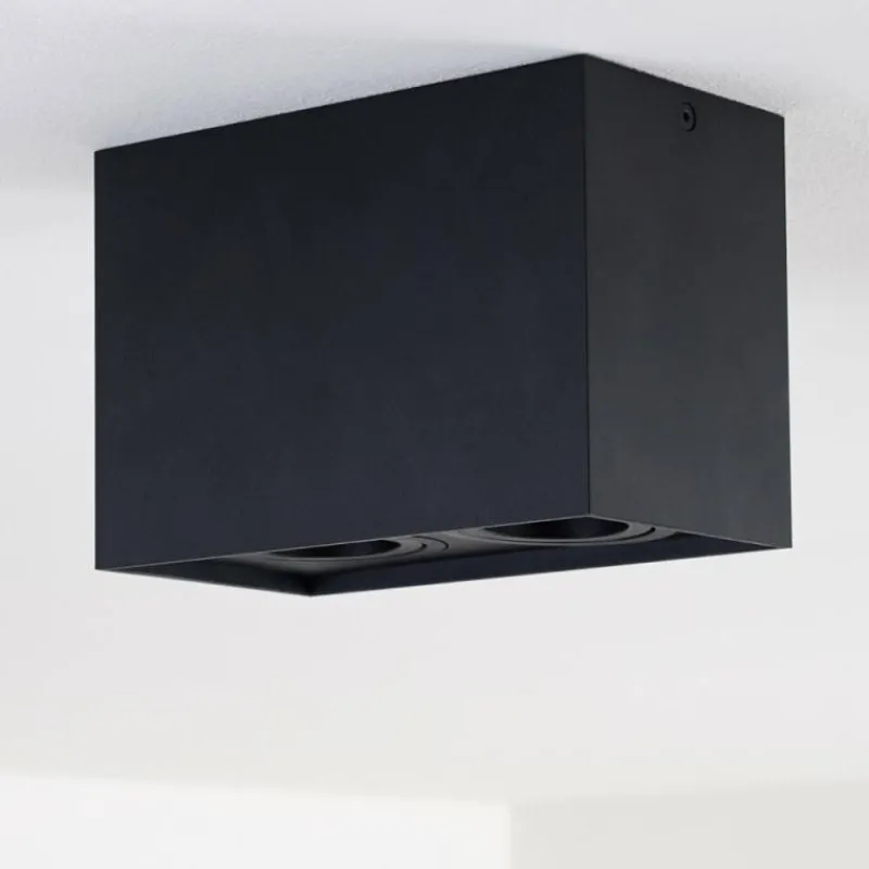 hofstein Plafonnier Betsie Noir, 2 lumières* Plafonniers