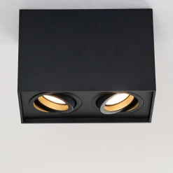 hofstein Plafonnier Betsie Noir, 2 lumières* Plafonniers