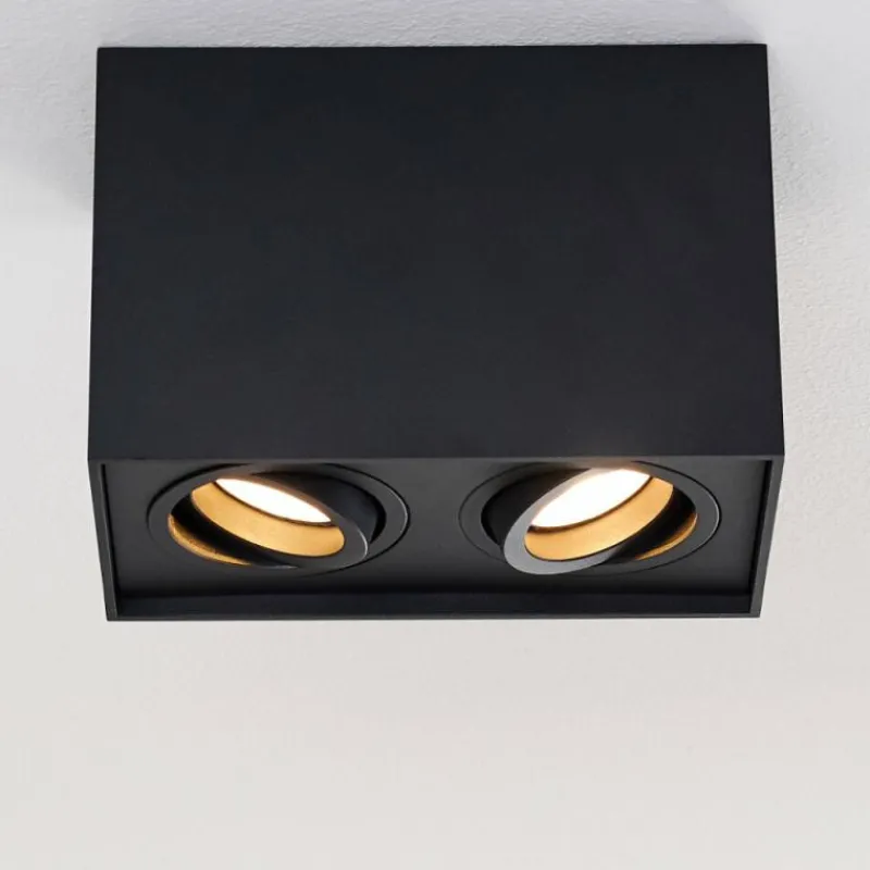 hofstein Plafonnier Betsie Noir, 2 lumières* Plafonniers