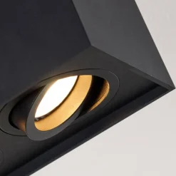 hofstein Plafonnier Betsie Noir, 2 lumières* Plafonniers