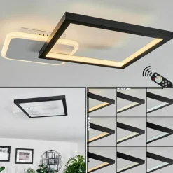 hofstein Plafonnier Bina LED Blanc, 1 lumière, Télécommandes