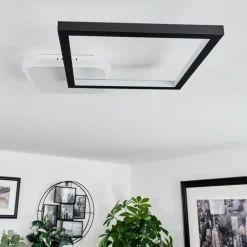 hofstein Plafonnier Bina LED Blanc, 1 lumière, Télécommandes