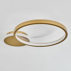 hofstein Plafonnier Bina LED Laiton, 1 lumière, Télécommandes