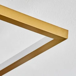 hofstein Plafonnier Bina LED Laiton, 1 lumière, Télécommandes