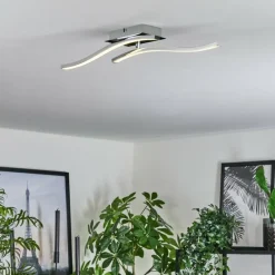 hofstein Plafonnier Biskopstorp LED Chrome, 1 lumière