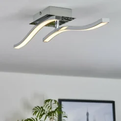 hofstein Plafonnier Biskopstorp LED Chrome, 1 lumière