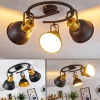 Lampes Dorées-hofstein Plafonnier Blackburn Noir doré, 3 lumières
