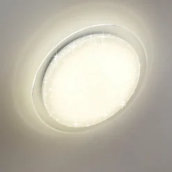 hofstein Plafonnier Bleik LED Blanc, 1 lumière, Télécommandes