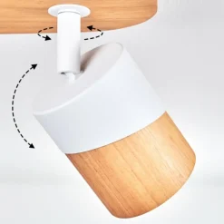 Luminaires Scandinaves-hofstein Plafonnier Blondo Écru, Blanc, 2 lumières