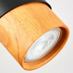 Luminaires Scandinaves-hofstein Plafonnier Blondo Écru, Noir, 3 lumières